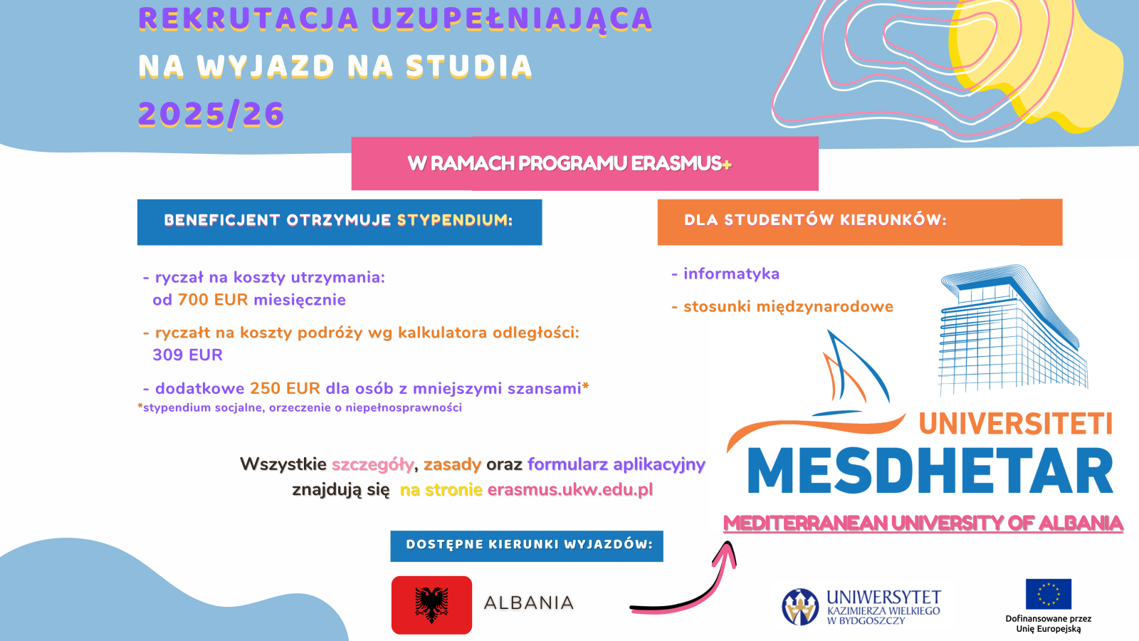 Rekrutacja na studia w Albanii
